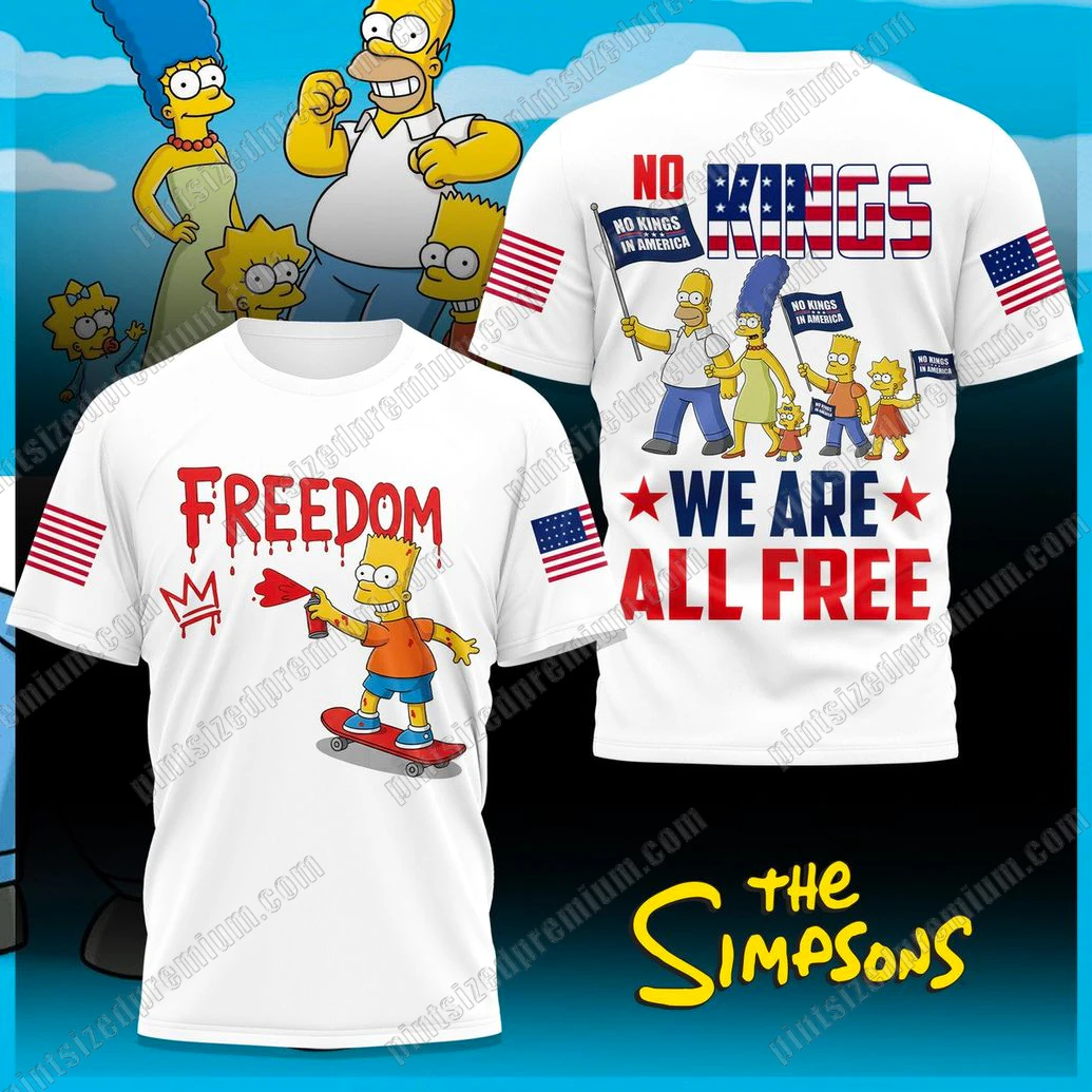 Freedom The Simpsons We Are All Free T-Shirt Freedom The Simpsons We Are All Free T-Shirt