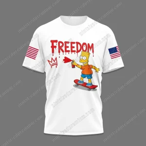 Freedom The Simpsons We Are All Free T-Shirt