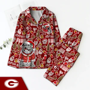 Georgia Bulldogs Premium Christmas Pajamas Set