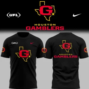 Houston Gamblers Football Black Limited Hoodie