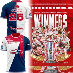Hull Kingston Rovers Treble Winners 2025 T-Shirt Hull Kingston Rovers Treble Winners 2025 T-Shirt