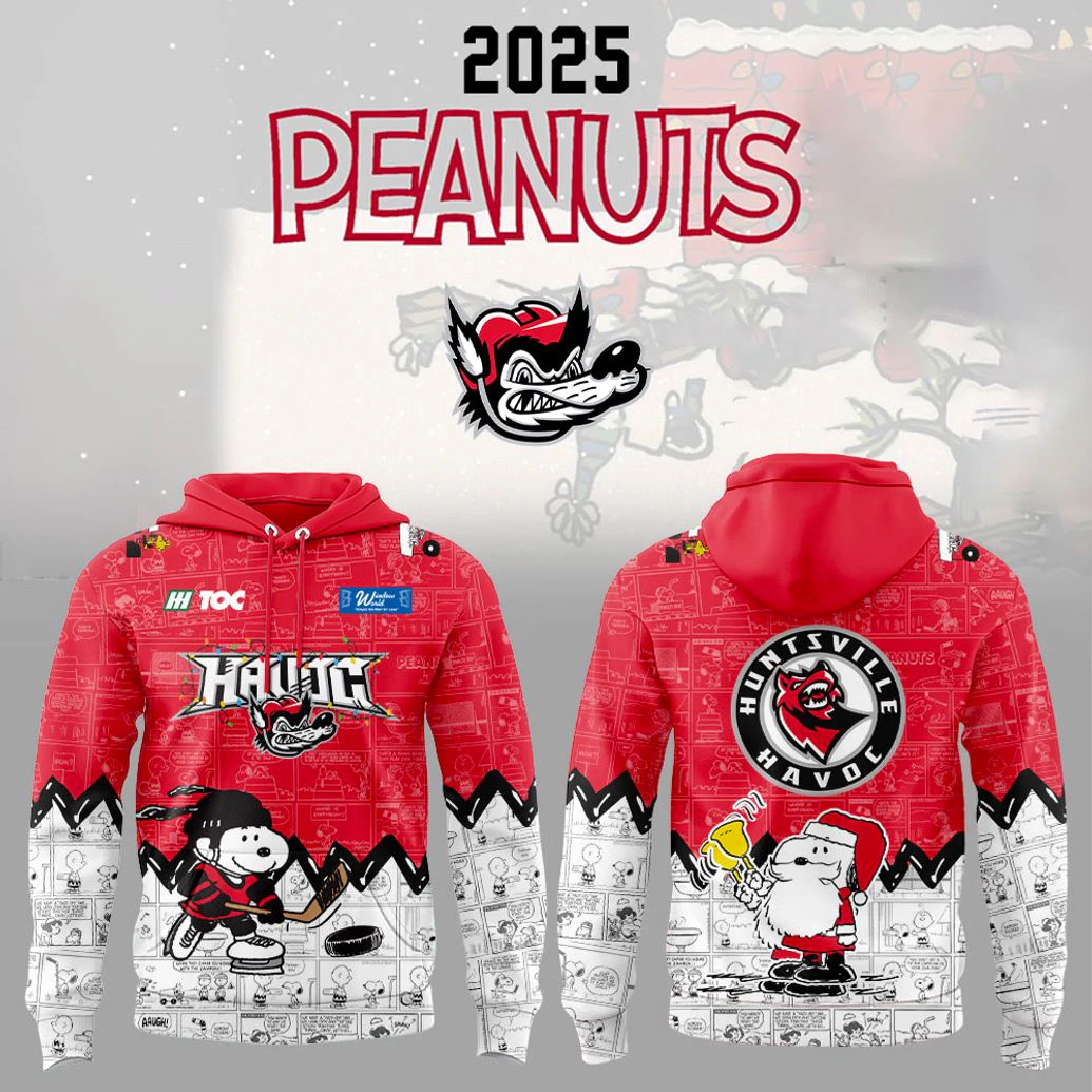 Huntsville Havoc Peanuts Charlie Brown 2025 Limited Hoodie Huntsville Havoc Peanuts Charlie Brown 2025 Limited Hoodie