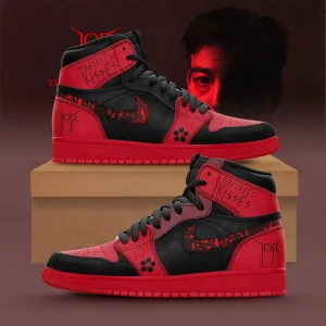 JOJI Pixelated Kisses Crimson Blom Air Force 1 Sneakers