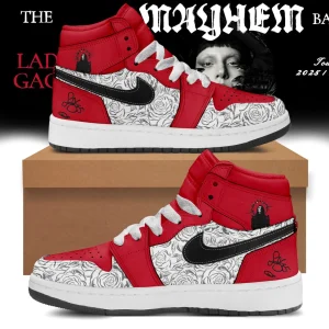 Lady Gaga Mayhem Tour 2025 Custom Air Jordan 1 Sneakers