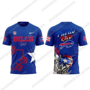 Limited Buffalo Bills Puerto Rico Heritage 2025 T-Shirt