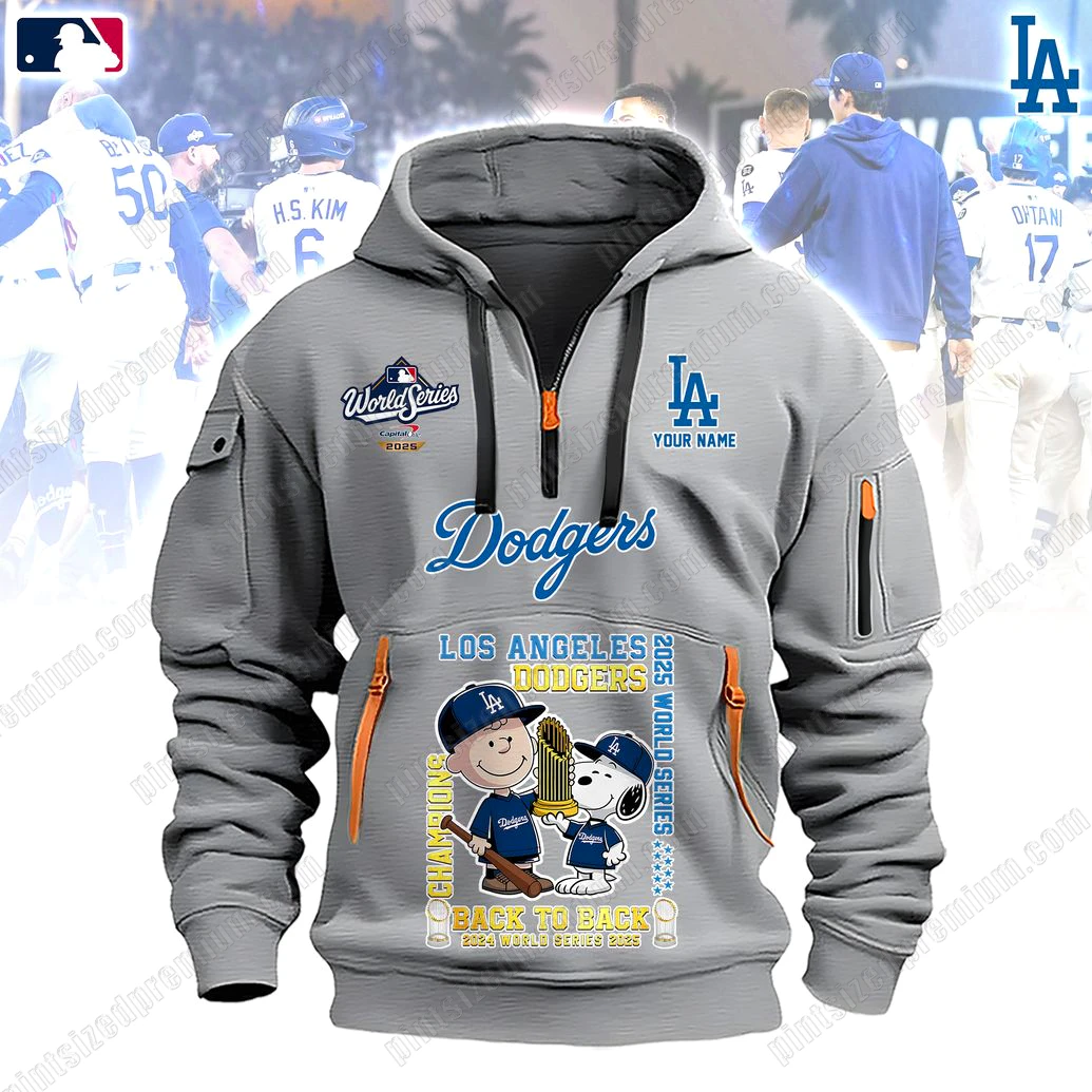 Los Angeles Dodgers Back To Back 2025 World Series 2025 Zip Hoodie Los Angeles Dodgers Back To Back 2025 World Series 2025 Zip Hoodie