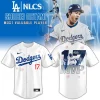 Men’s Los Angeles Dodgers 2025 Nation League Champions Black Jersey