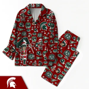 Michigan Spartans Fans Sport Special Pajamas Set