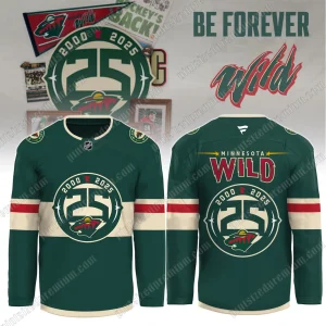 Minnesota Wild 25th Anniversary Heritage Jersey Minnesota Wild 25th Anniversary Heritage Jersey