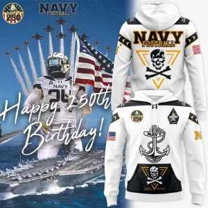 Navy Midshipmen football 250th Birthday Celebration Night 2025 Hoodie Navy Midshipmen football 250th Birthday Celebration Night 2025 Hoodie