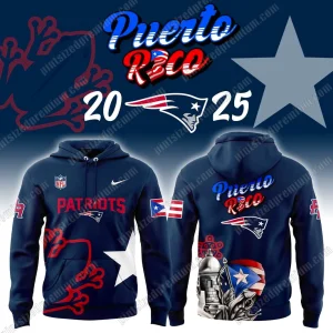 New England Patriots Puerto Rico Heritage 2025 Limited Hoodie
