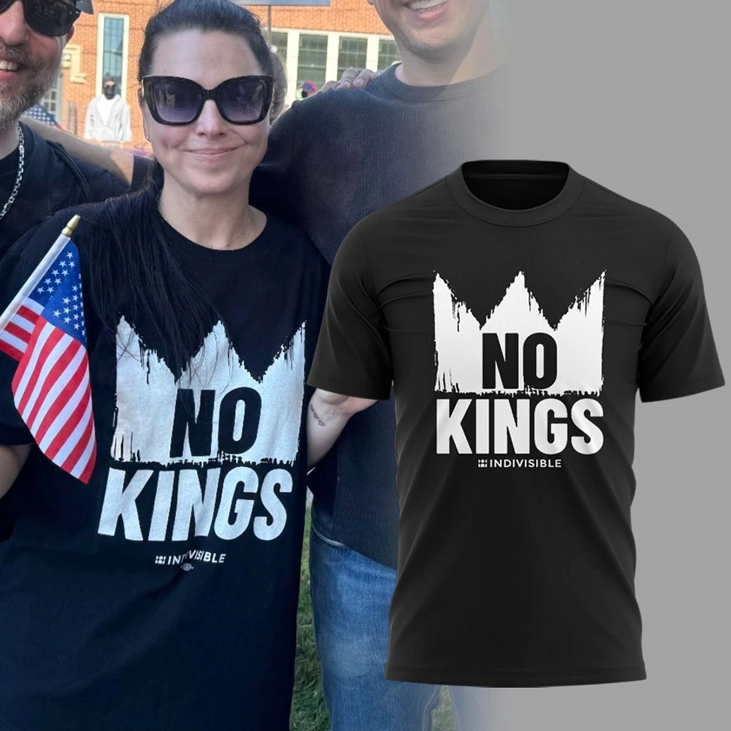 No Kings Indivisible Black T-Shirt No Kings Indivisible Black T-Shirt
