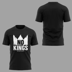 No Kings Indivisible Black T-Shirt