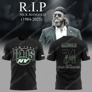 NY Jets Thank You Nick Mangold Memories T-Shirt