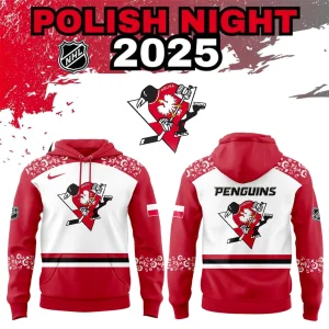 Pittsburgh Penguins Polish Heritage Night 2025 Hoodie