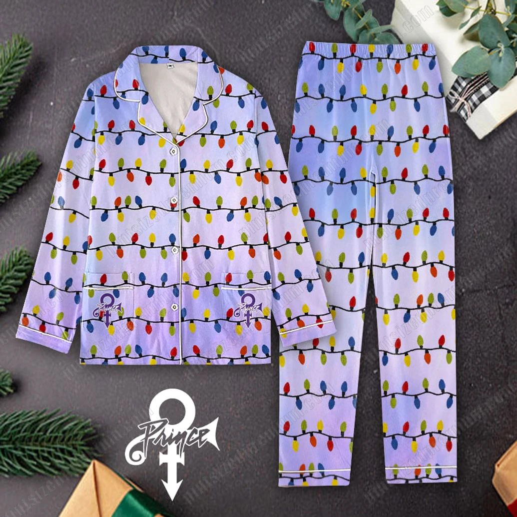 Prince Christmas Icon Light Pajamas Set 2 Prince Christmas Icon Light Pajamas Set