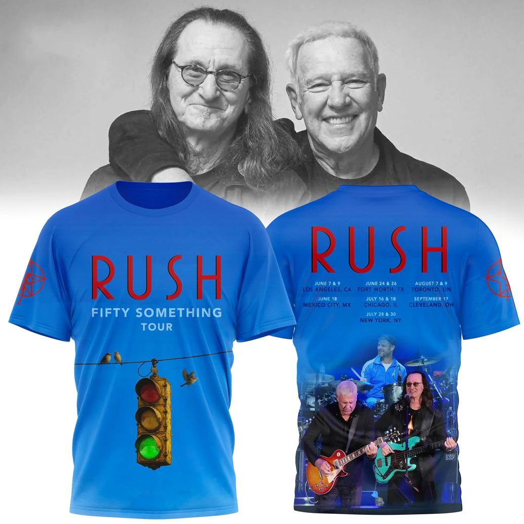 Rush Fifty Something Tour 2026 Collection Shirt Rush Fifty Something Tour 2026 Collection Shirt
