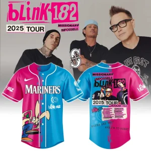 Seattle Mariners x Blink-182 Missionary Impossible Tour 2025 Jersey