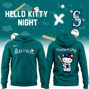 Seattle Mariners x Hello Kitty Green Teams Hoodie