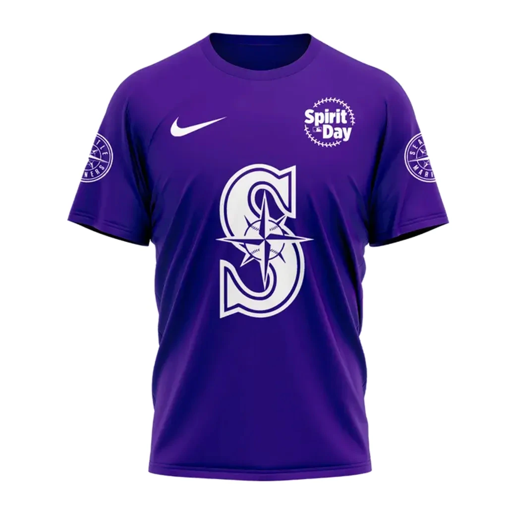 Seattle Mariners x MLB Spirit Day 2025 T-Shirt Seattle Mariners x MLB Spirit Day 2025 T-Shirt