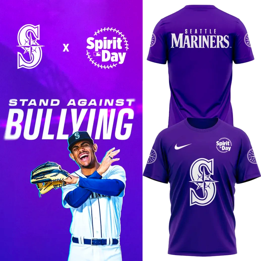 Seattle Mariners x MLB Spirit Day 2025 T-Shirt Seattle Mariners x MLB Spirit Day 2025 T-Shirt