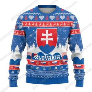 Slovakia Christmas Vesele Vianoce Sweater