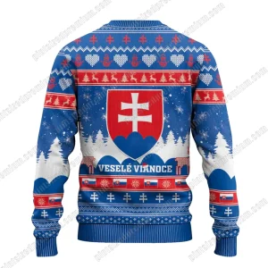 Slovakia Christmas Vesele Vianoce Sweater