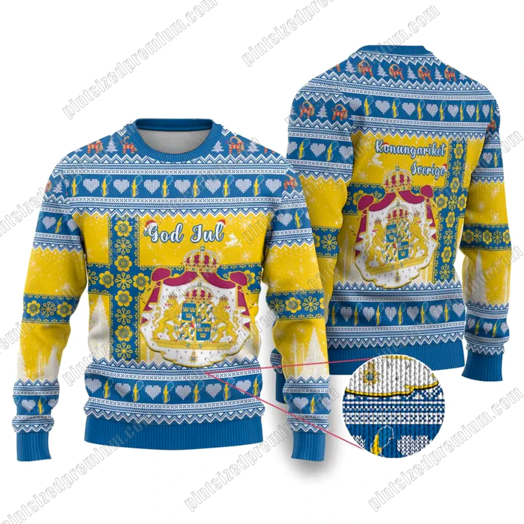 Sweden God Jul Kungariket Sverige Christmas Sweater Sweden God Jul Kungariket Sverige Christmas Sweater