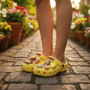 The Simpson Limited Icon Charms Clogs