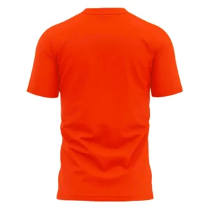 A plain back view of the orange Tigers Jim Schmakel Legend T-Shirt, showing the solid color of the garment.