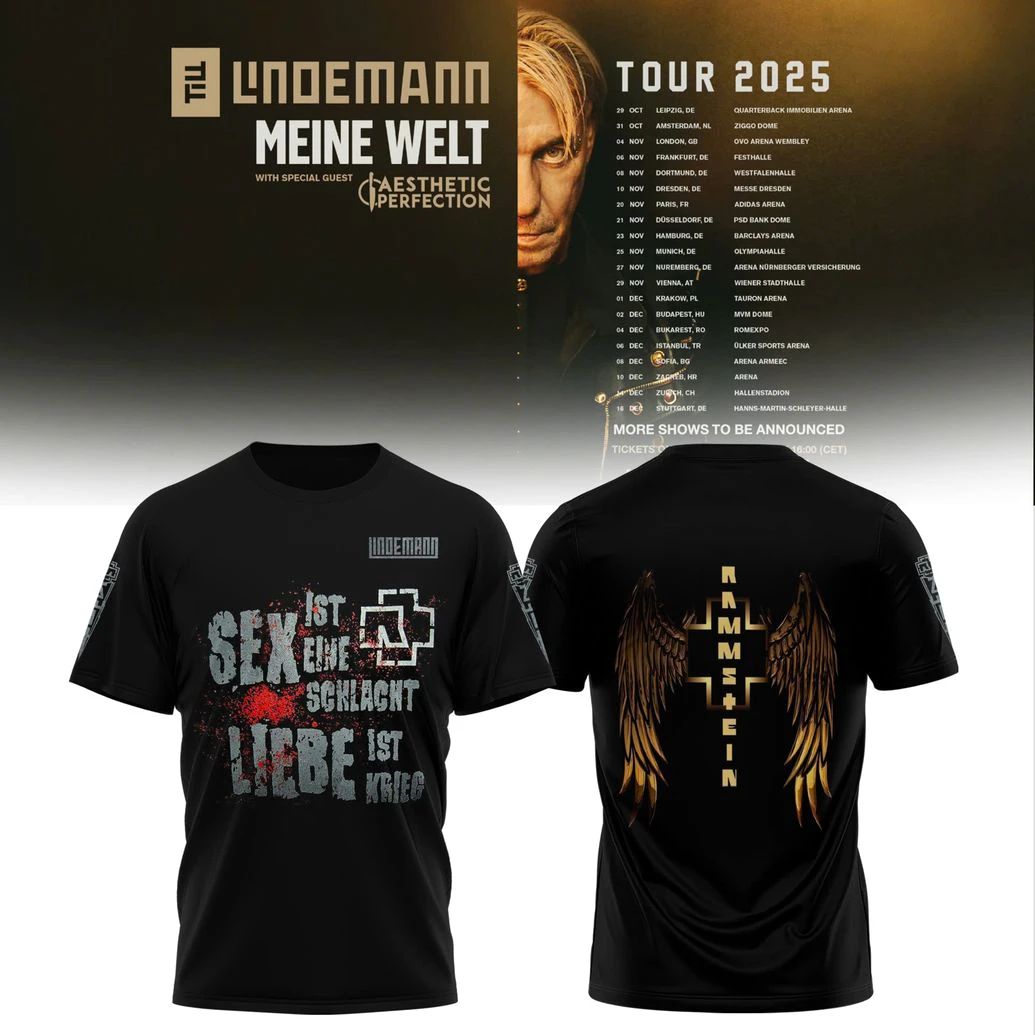 Meine Welt Tour 2025 Of Till Lindemann Limited T-Shirt Sweatshirt Meine Welt Tour 2025 Of Till Lindemann Limited T-Shirt Sweatshirt