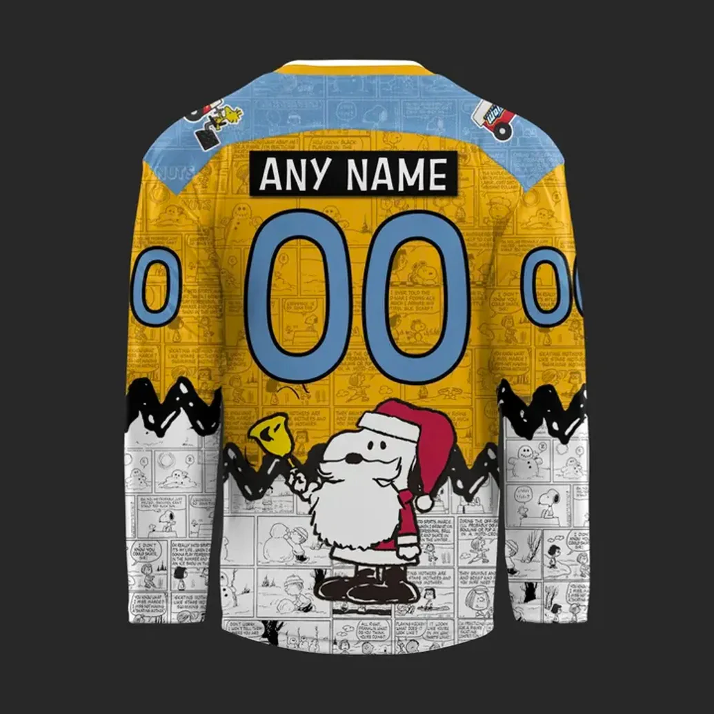 Toledo Walleye Peanuts Night 2025 2026 Hockey Jersey 3 Toledo Walleye Peanuts Night 2025 - 2026 Hockey Jersey