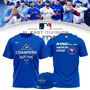 Toronto Blue Jays American League 2025 Champions Blue Shirt Toronto Blue Jays American League 2025 Champions Blue Shirt