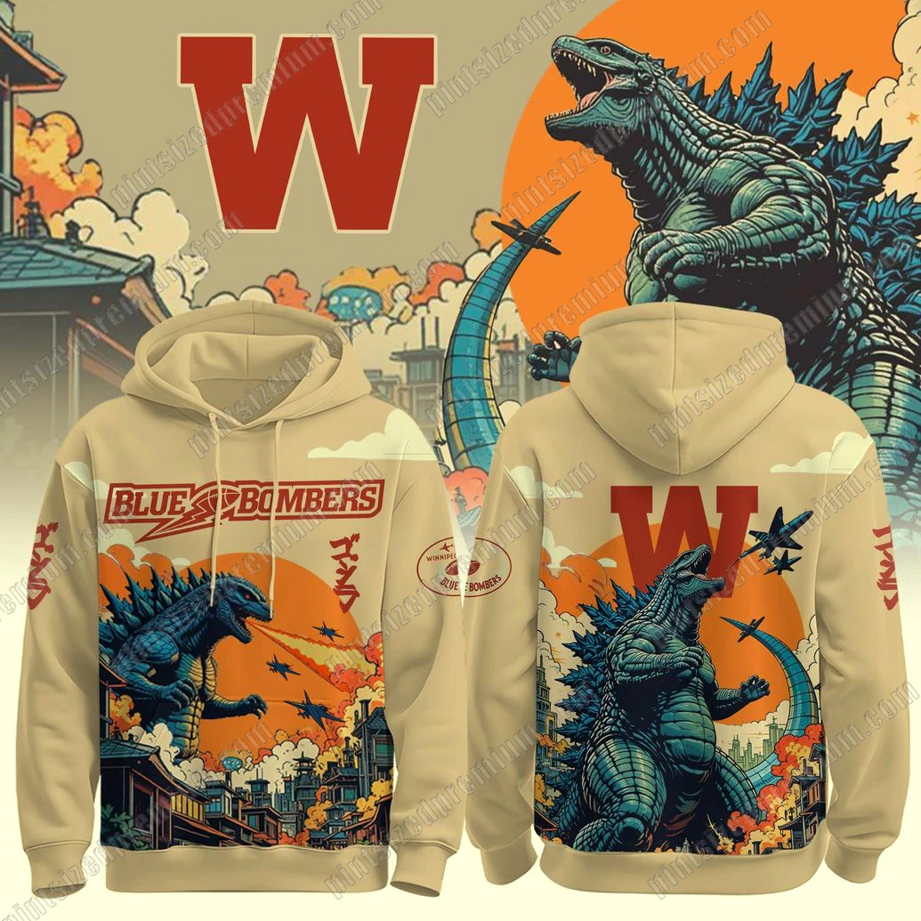 Winnipeg Blue x Godzilla Limited Hoodie Winnipeg Blue x Godzilla Limited Hoodie