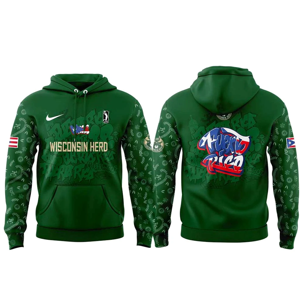 Wisconsin Herd Puerto Rican Heritage 2025 Hoodie Wisconsin Herd Puerto Rican Heritage 2025 Hoodie