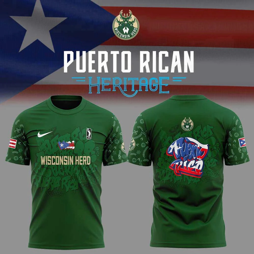 Wisconsin Herd Puerto Rican Heritage 2025 Hoodie Wisconsin Herd Puerto Rican Heritage 2025 Hoodie
