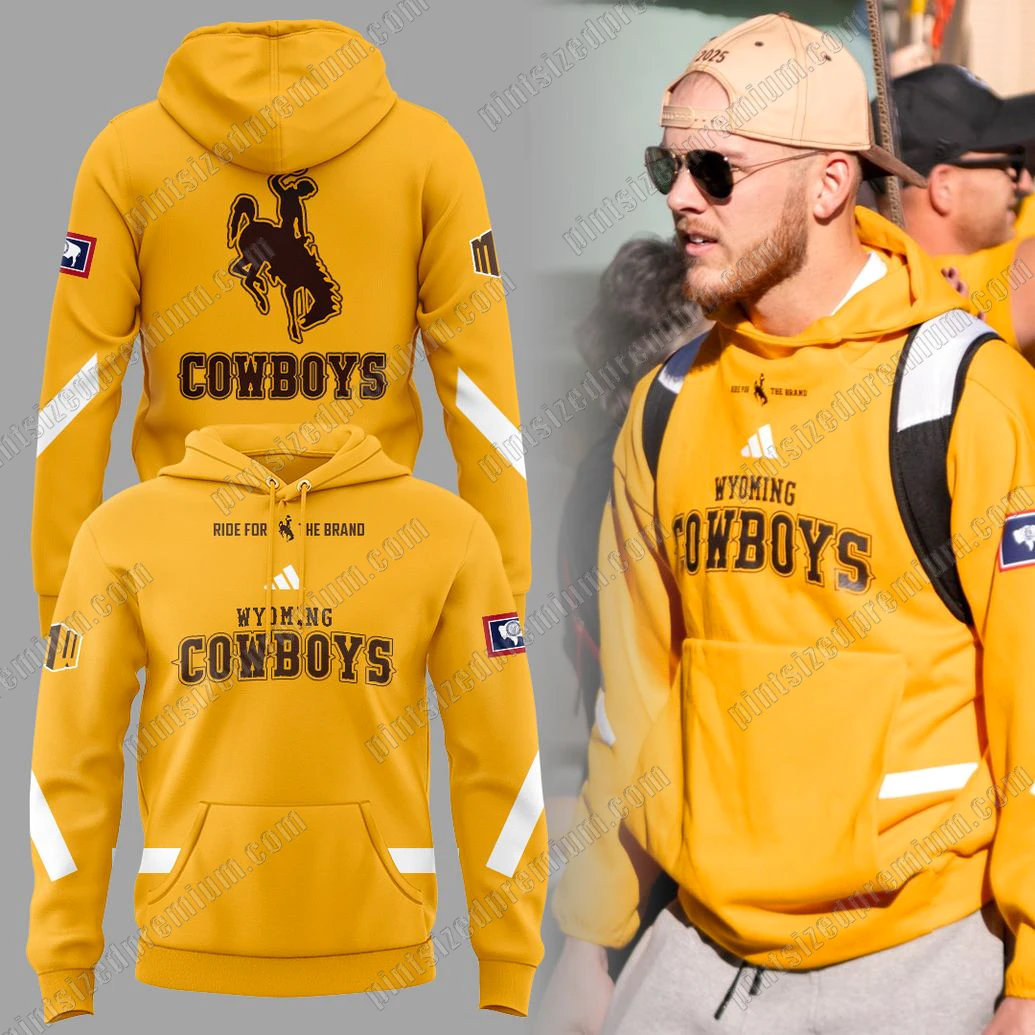Wyoming Cowboys Yellow New Hoodie Wyoming Cowboys Yellow New Hoodie