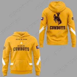 Wyoming Cowboys Yellow New Hoodie