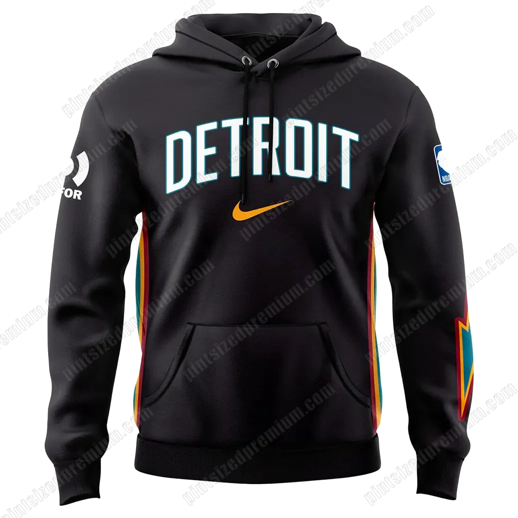 2025-26 City Edition Detroit Pistons Hoodie 2025-26 City Edition Detroit Pistons Hoodie