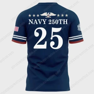 2025 Navy Midshipmen Football 250th Years For Fans T-Shirt