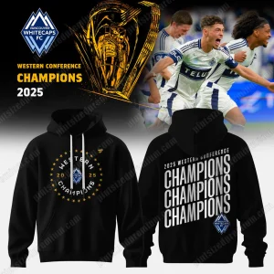 2025 Vancouver Whitecaps FC Champions Black Hoodie