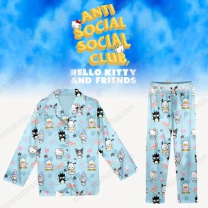 Anti Social Club Hello Kitty And Friends 2025 Pajamas Set
