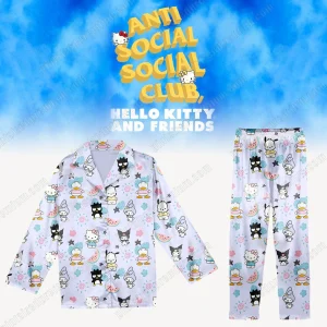 Anti Social Club Hello Kitty And Friends Pajamas Set
