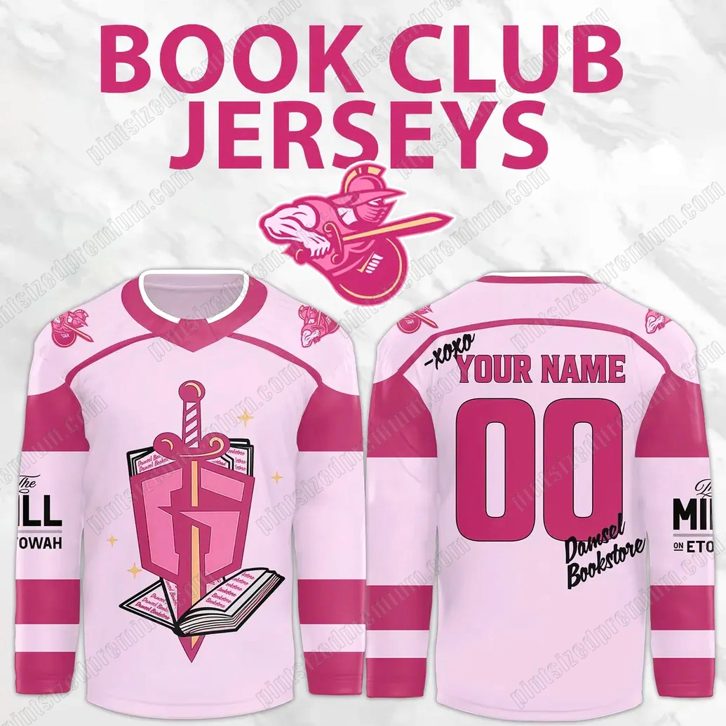 Atlanta Gladiators Book Club 2025 Hockey Jersey Atlanta Gladiators Book Club 2025 Hockey Jersey