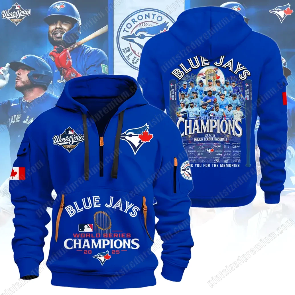 Blue Jays World Series 2025 Champions Limited Heavy Hoodie Blue Jays World Series 2025 Champions Limited Heavy Hoodie