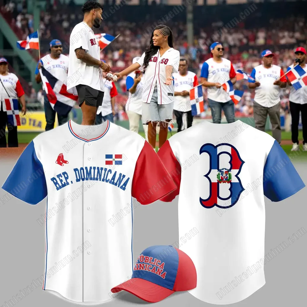 Boston Red Sox Dominican Republic Celebration 2025 Baseball Jersey Boston Red Sox Dominican Republic Celebration 2025 Baseball Jersey