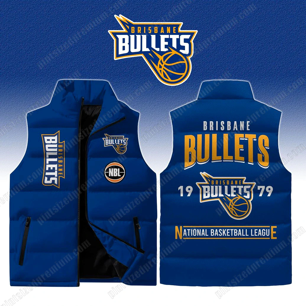 Brisbane Bullets NBL Sleeveless Jacket Brisbane Bullets NBL Sleeveless Jacket