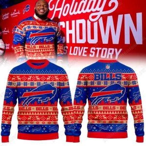 Buffalo Bills 2025 Holiday Christmas Ugly Sweater Buffalo Bills 2025 Holiday Christmas Ugly Sweater