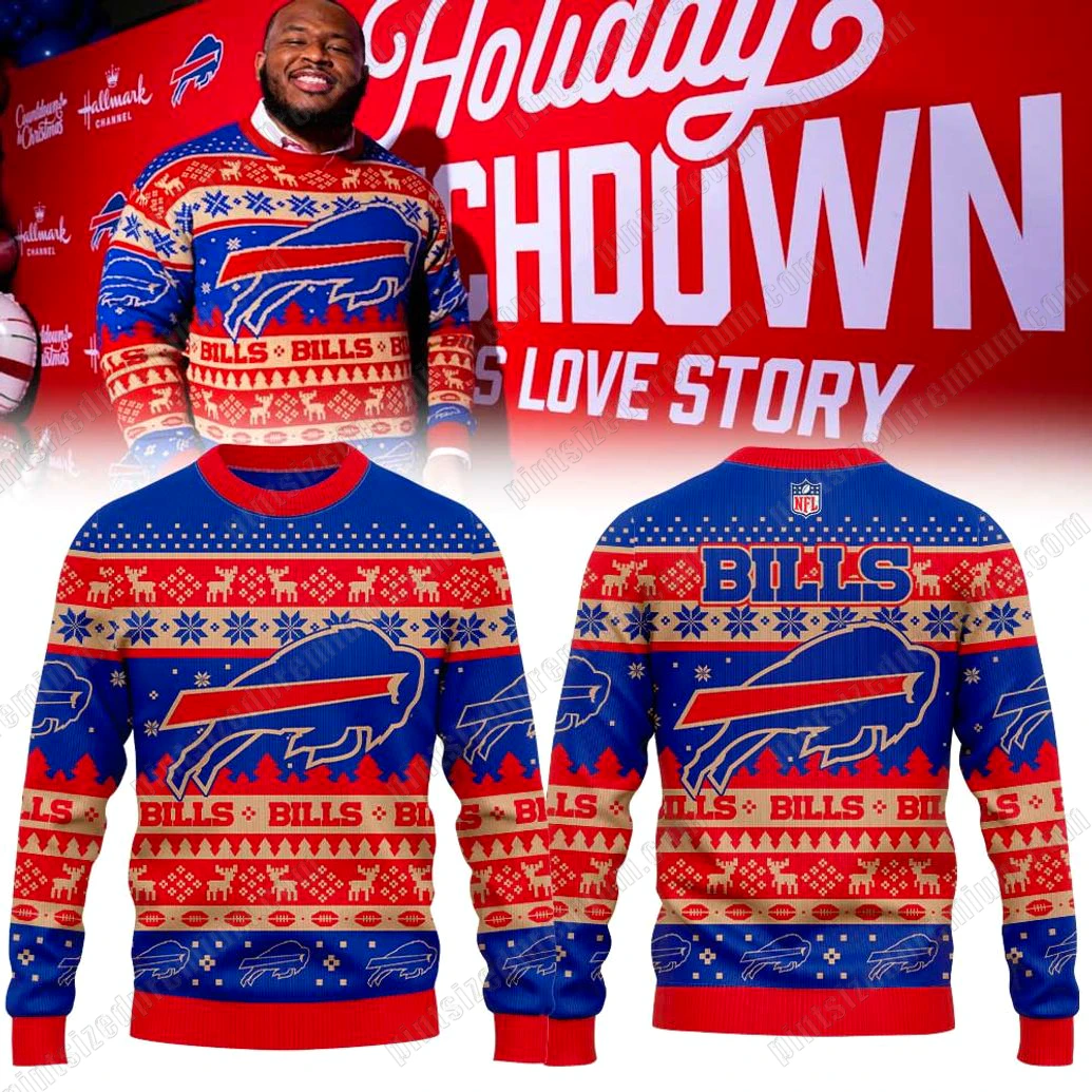 Buffalo Bills 2025 Holiday Christmas Ugly Sweater Buffalo Bills 2025 Holiday Christmas Ugly Sweater