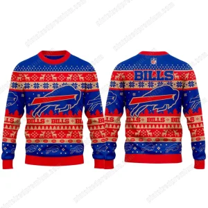 Buffalo Bills 2025 Holiday Christmas Ugly Sweater